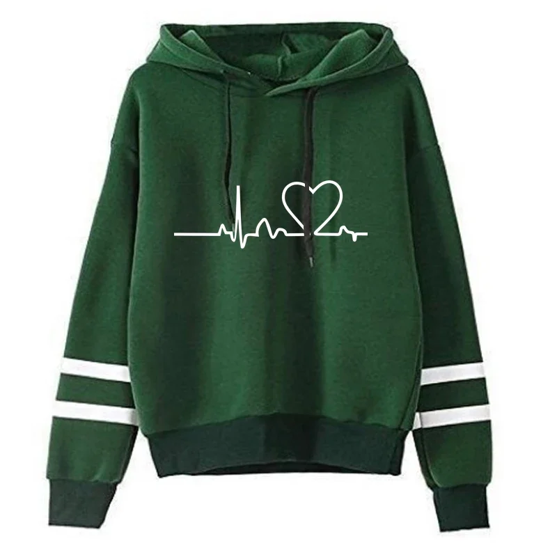 Damski dres w paski – bluza z kapturem i spodnie lub osobno Greentop