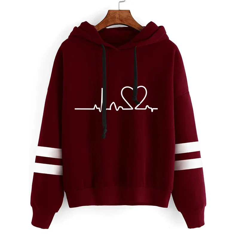 Damski dres w paski – bluza z kapturem i spodnie lub osobno Winetop
