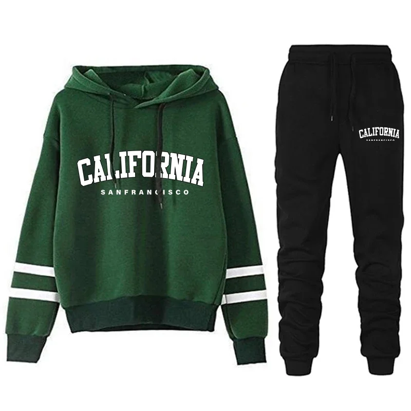 Damski dres w paski California, komplet Greenset