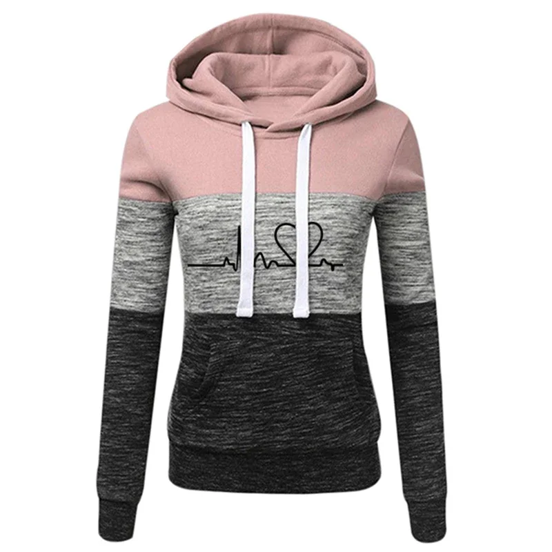 Damski dres z bluzą z kapturem, dwukolorowy Pinktopb