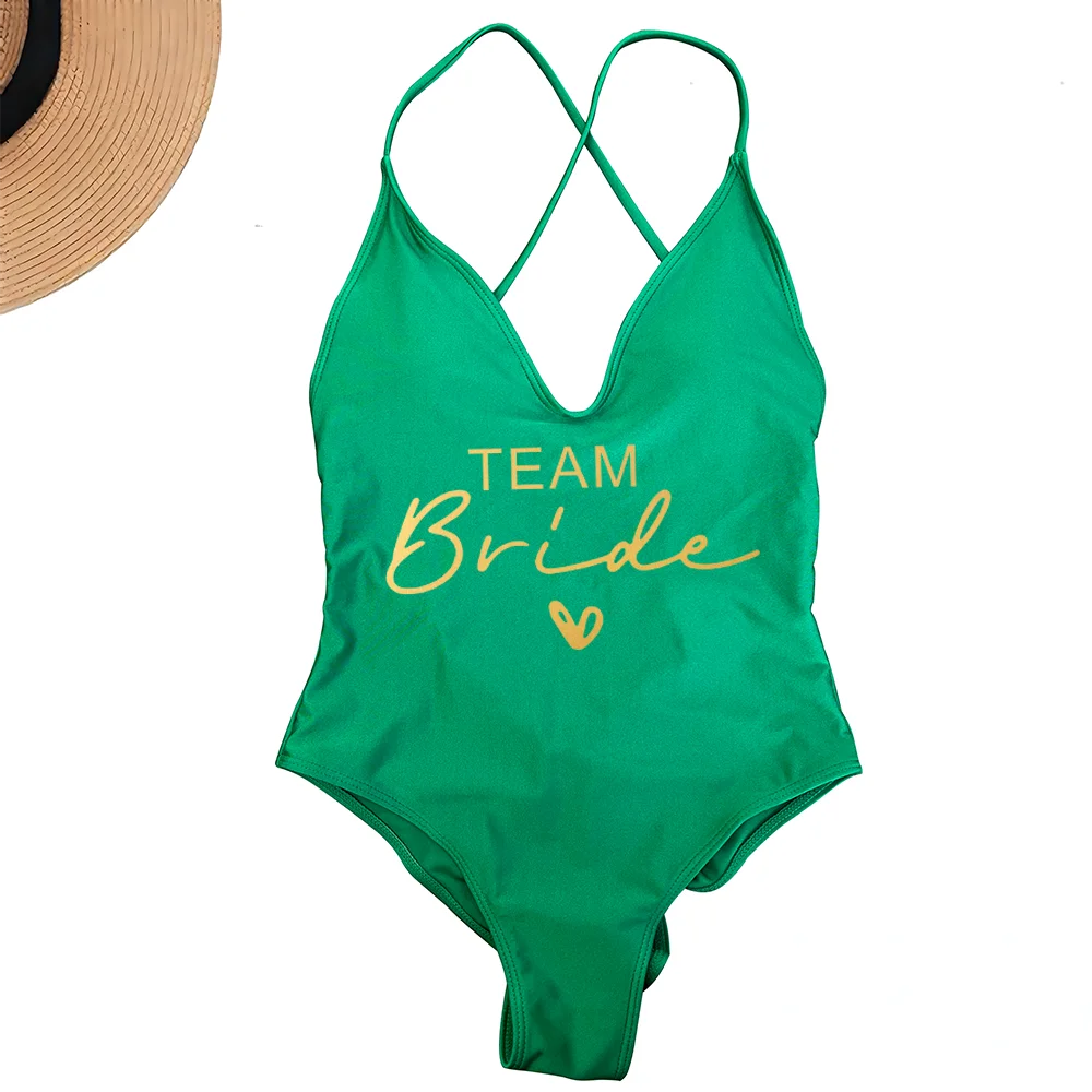 Damski jednoczęściowy strój kąpielowy plus size wyściełany Dgold158 leaf