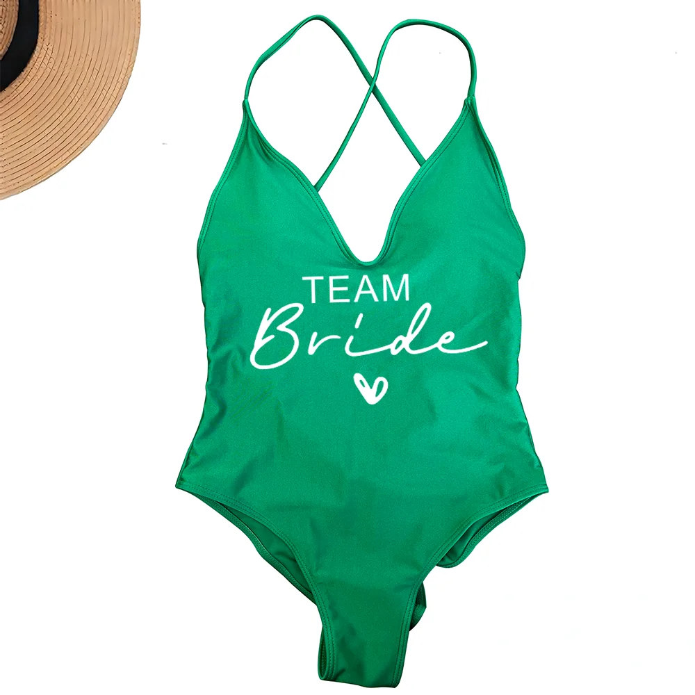 Damski jednoczęściowy strój kąpielowy plus size wyściełany Dwhite158 leaf