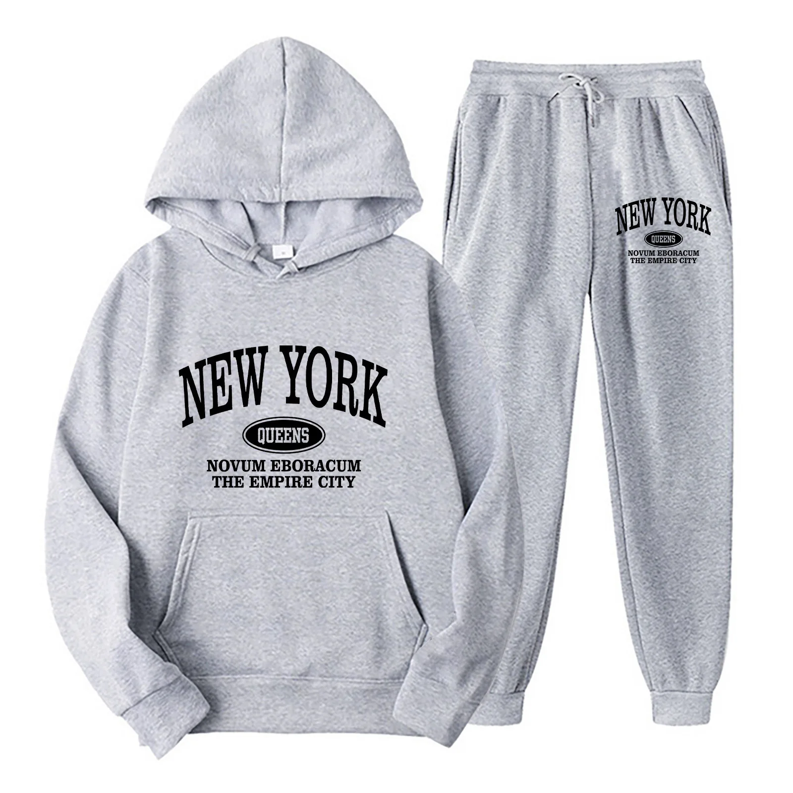 Damski komplet dresowy z bluzą New York i nadrukiem Ky140 hui