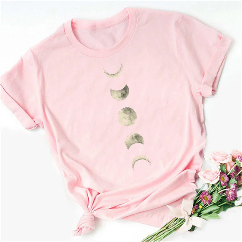 Damski t-shirt z nadrukiem księżyca Bt7209 f
