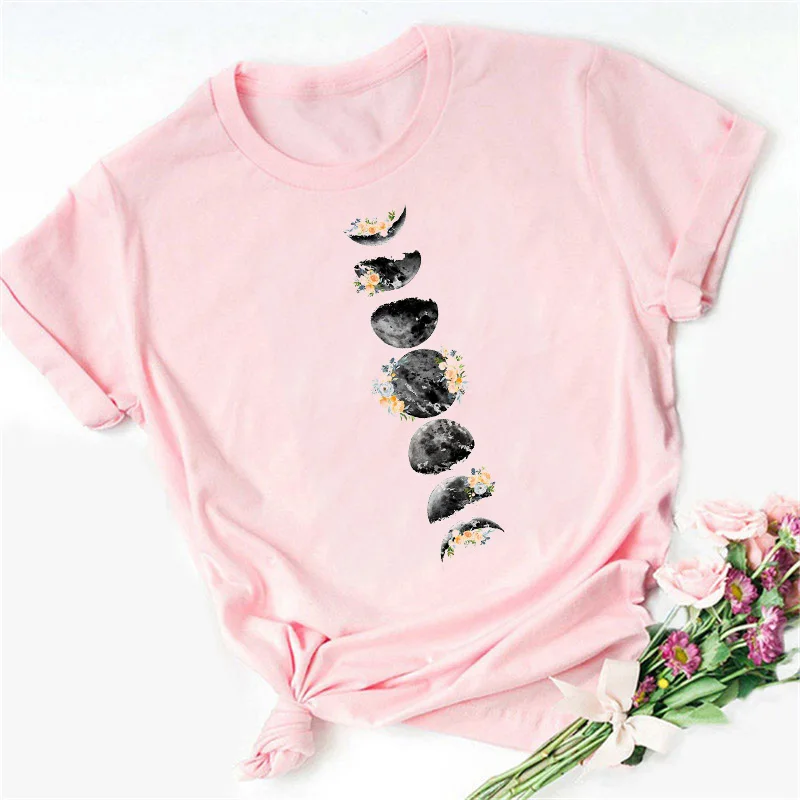 Damski t-shirt z nadrukiem księżyca Bt7211 f