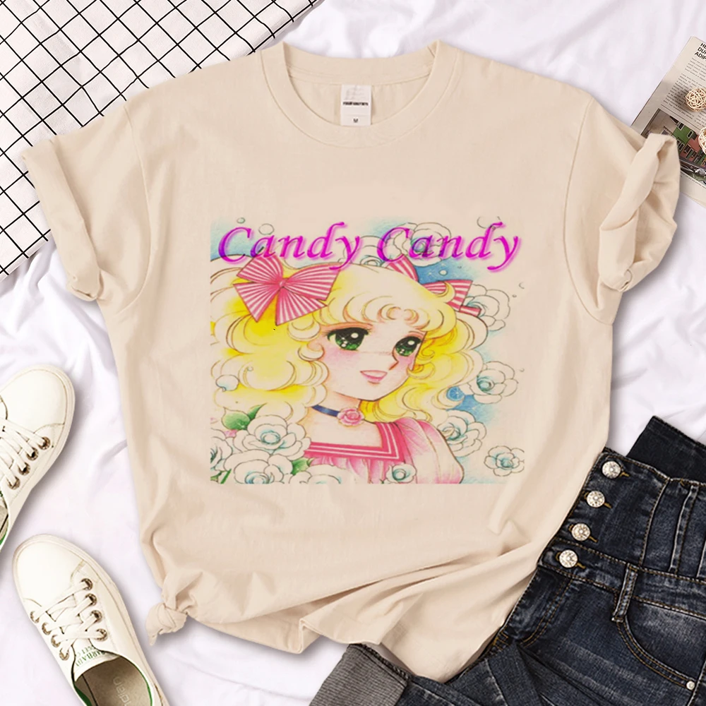 Damski t-shirt Y2K z nadrukiem anime w stylu retro 79869
