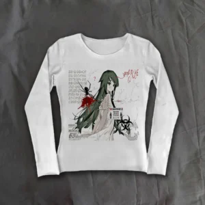 Damski top bez rękawów w stylu goth streetwear Niebieski