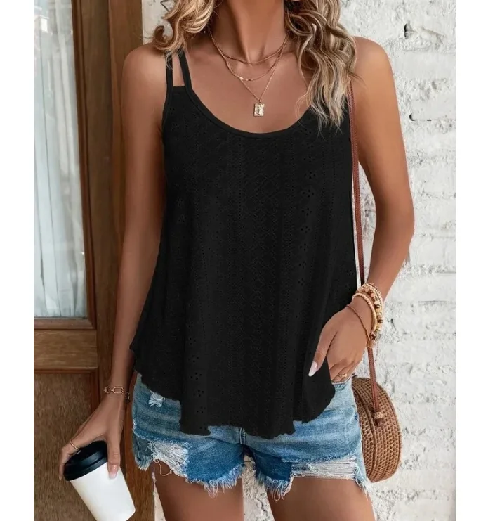 Damski top boho na ramiączkach z wycięciem Style1