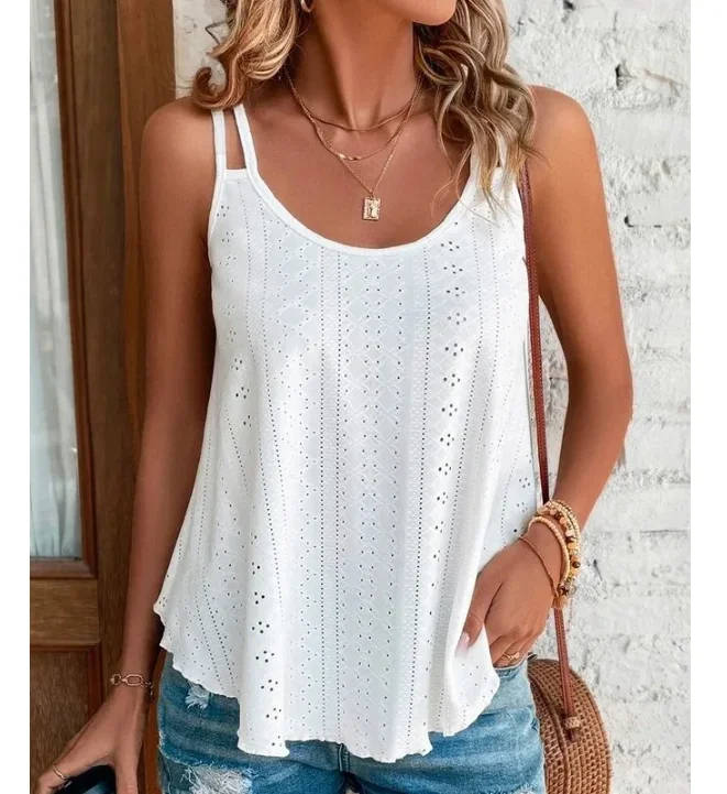 Damski top boho na ramiączkach z wycięciem Style5