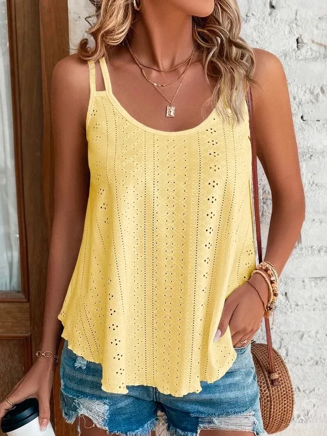 Damski top na ramiączkach boho plus size Style10