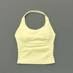 Damski top sportowy halter z wkładkami bezszwowy Butter