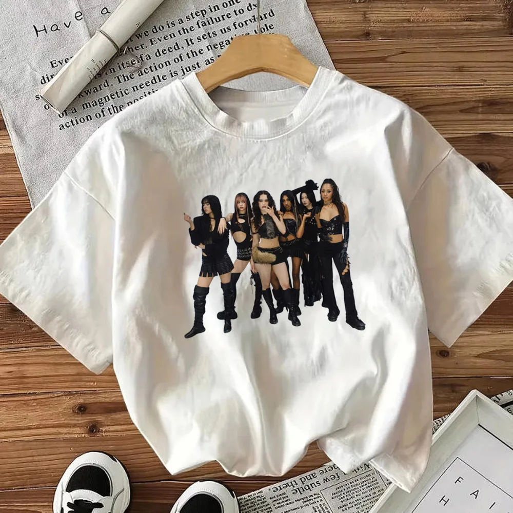 Damski t-shirt z psychodelicznym nadrukiem w stylu y2k 64933