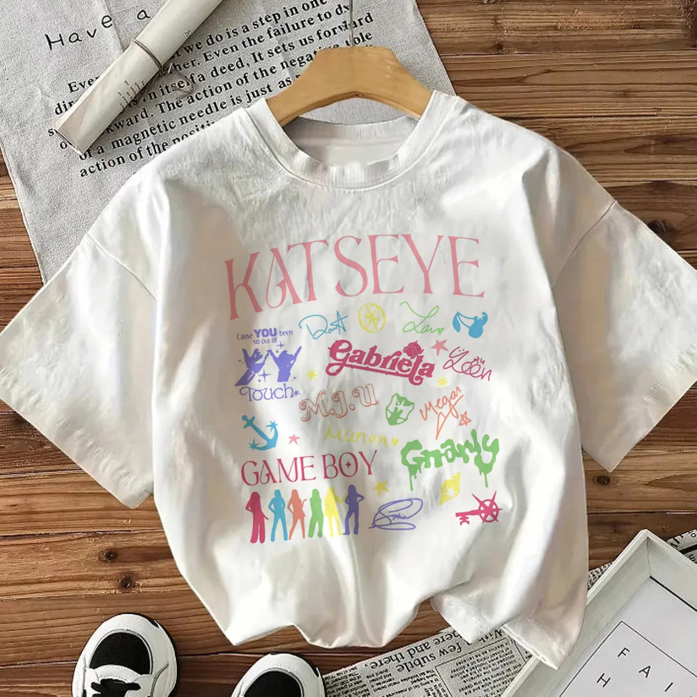 Damski t-shirt z psychodelicznym nadrukiem w stylu y2k 64934