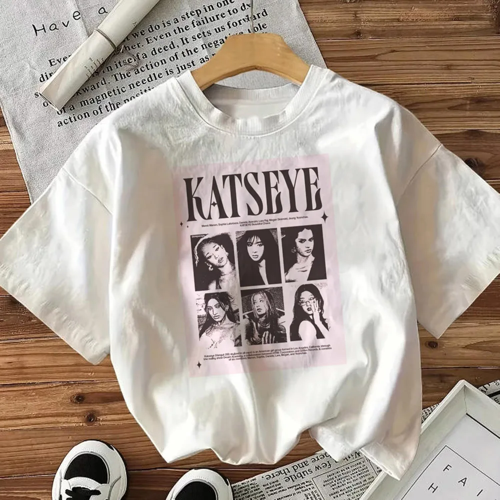 Damski t-shirt z psychodelicznym nadrukiem w stylu y2k 64937