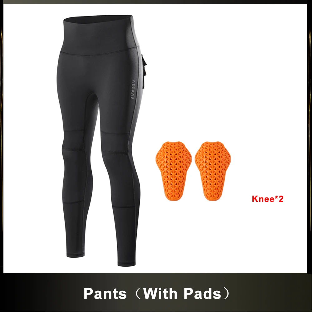 Damski zestaw motocyklowy WOSAWE z ochraniaczami CE Pants