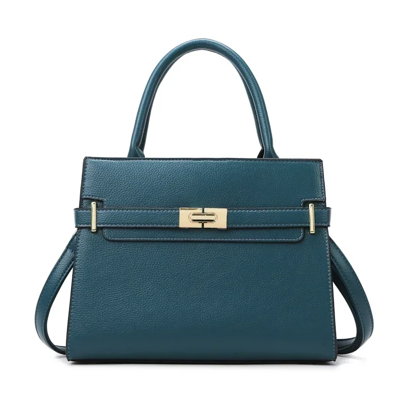 Damski zestaw torebek 3 w 1 - torba na ramię, torebka crossbody i portmonetka Niebieski