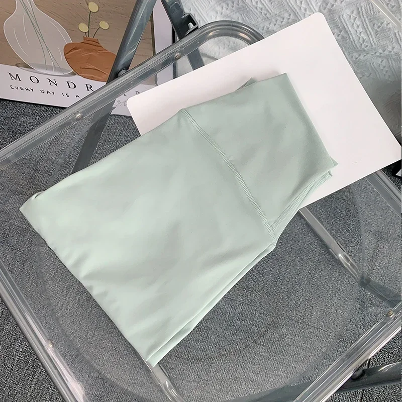 Damskie bezszwowe legginsy do jogi push up z wysokim stanem Matcha zielona