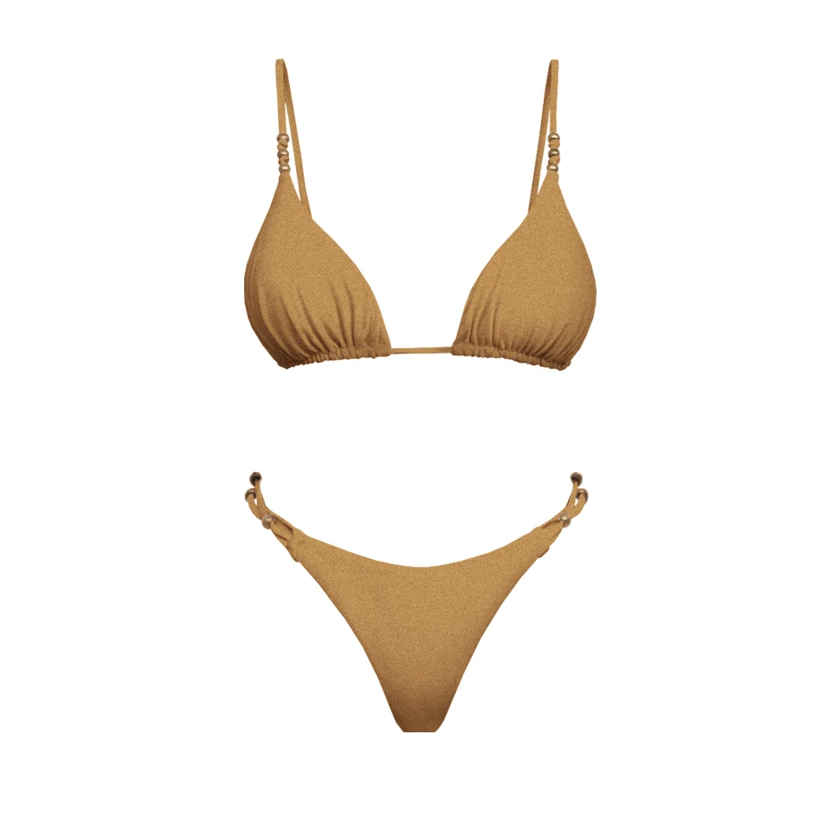 Damskie bikini bandeau push-up trzyczęściowe Bikini4