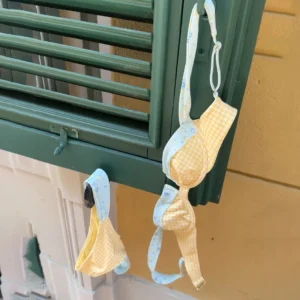 Damski strój kąpielowy bikini push-up w kwiaty Bikini1