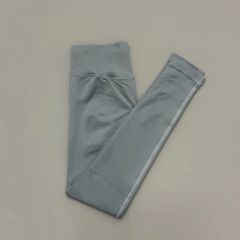 Damskie legginsy bezszwowe modelujące pośladki na siłownię Grafitowy