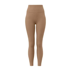 Damskie legginsy do jogi z wysokim stanem oddychające Mocha