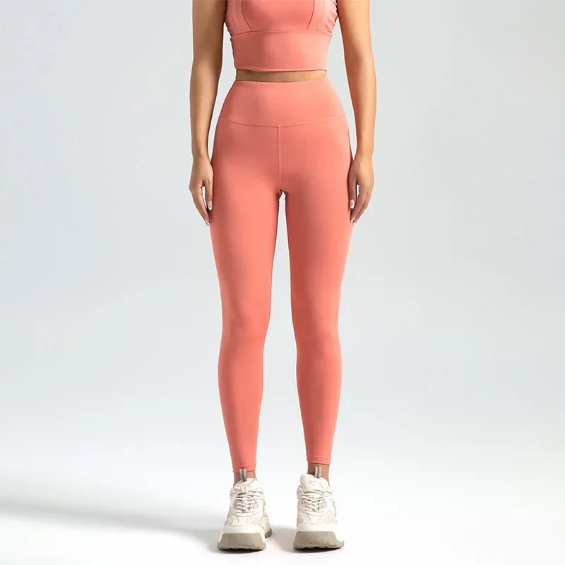 Damskie legginsy sportowe 7/8 z wysokim stanem Honey pomelo powder