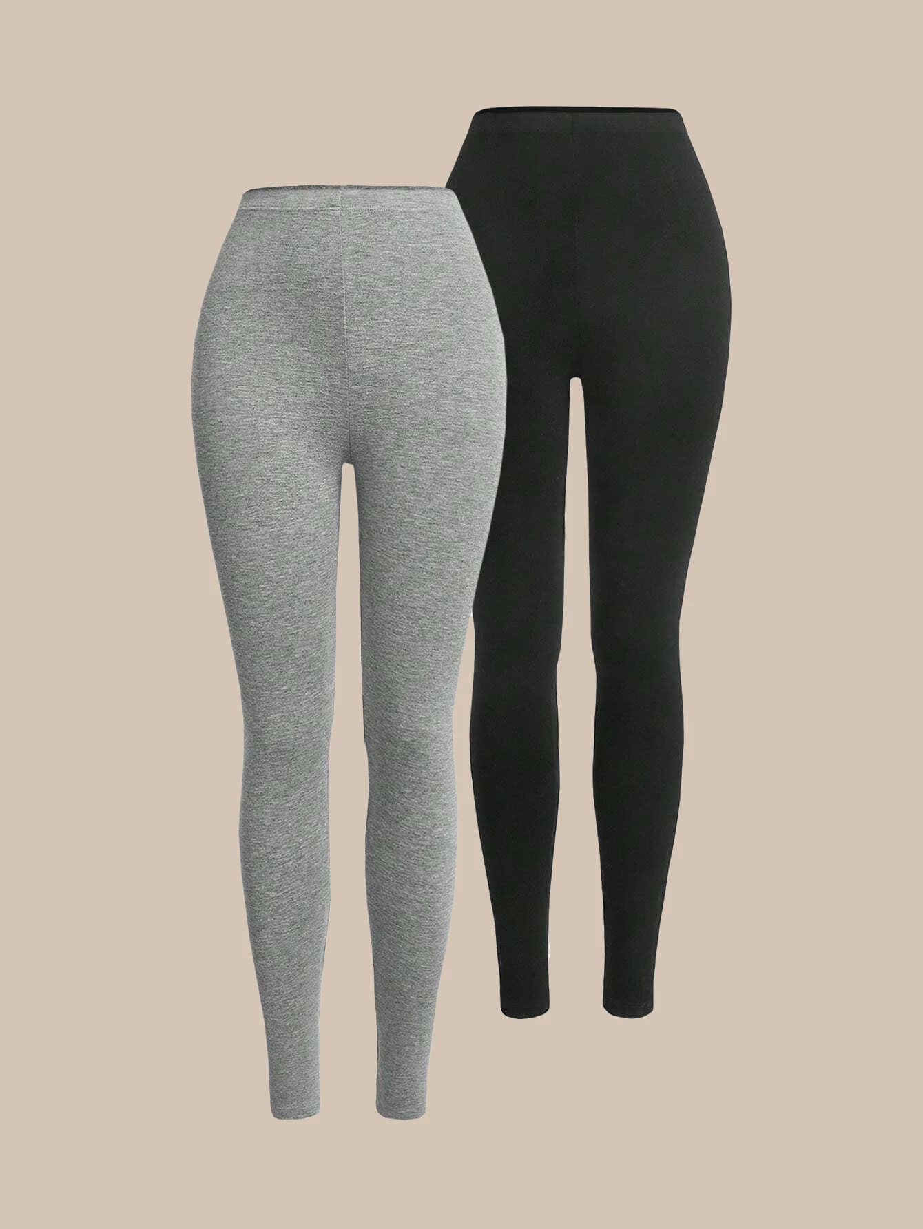 Damskie legginsy z wysokim stanem do jogi Czarny