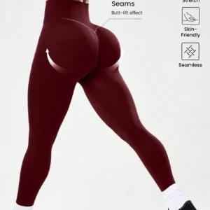 Damskie legginsy z wysokim stanem i efektem push-up Jiuhong