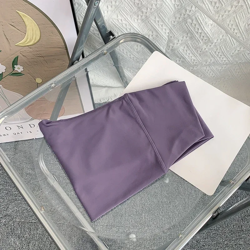 Damskie legginsy do jogi z wysokim stanem szybkoschnące Fioletowy