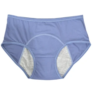 Damskie majtki menstruacyjne wodoodporne plus size Niebieski