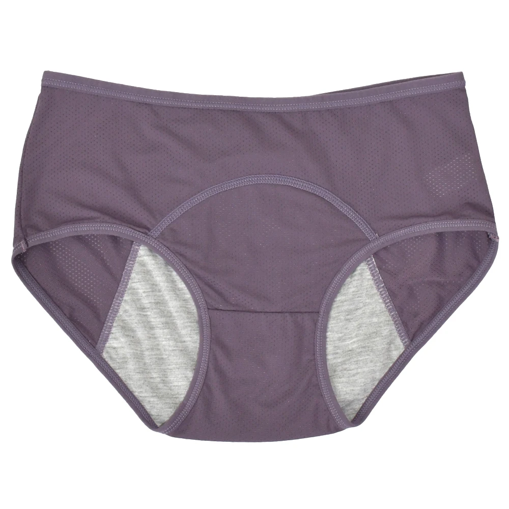 Damskie majtki menstruacyjne wodoodporne plus size Fioletowy