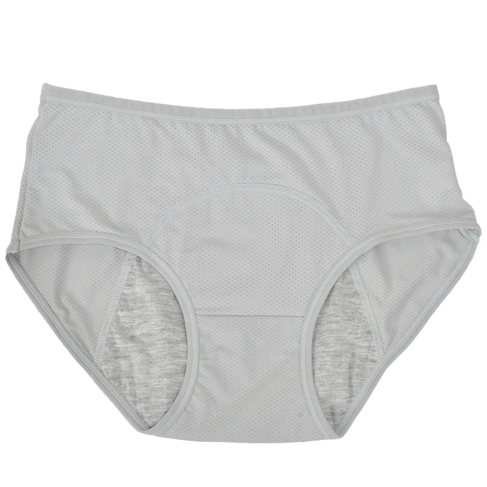 Damskie majtki menstruacyjne wodoodporne plus size Szary