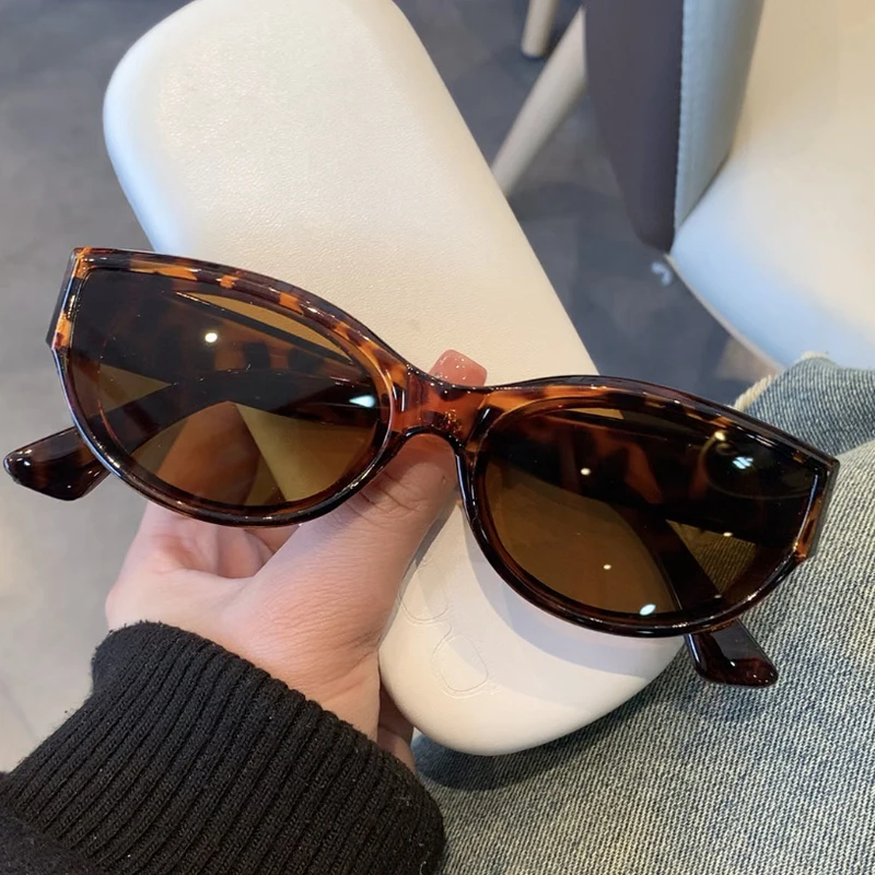 Damskie okulary przeciwsłoneczne kocie oko UV400 Leopard