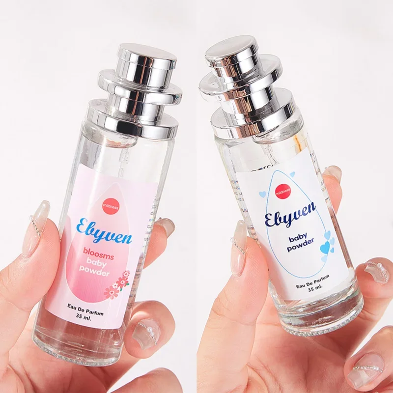 Milk Baby Powder 35 ml - damskie perfumy o pudrowym zapachu Srebrny