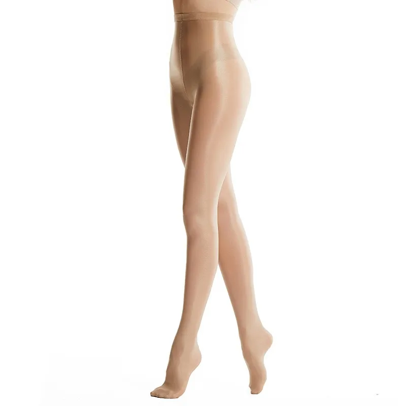 Damskie rajstopy modelujące 70D z efektem oleju Skin