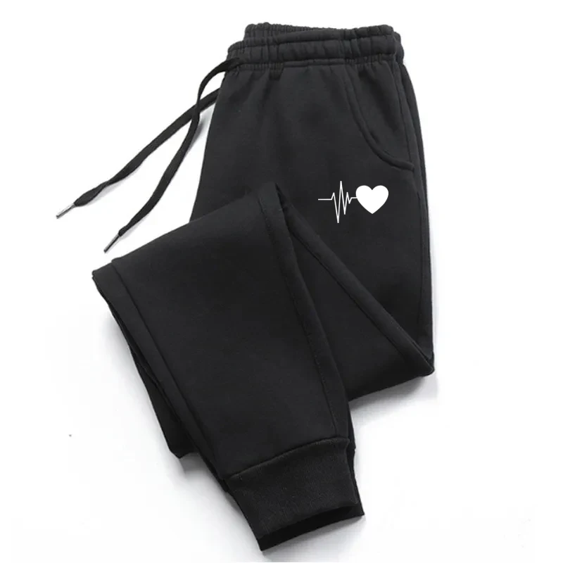 Damskie spodnie dresowe baggy joggery do fitnessu Czarny