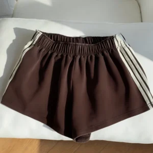 Damskie sportowe szorty codzienny casual slim fit Kawa