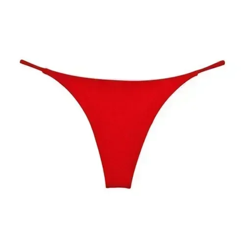 Damskie stringi z głębokim dekoltem V — oddychające mini majtki Khaki