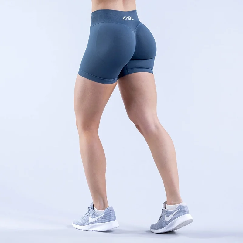 Damskie szorty sportowe push-up do fitnessu i na rower Grafitowy