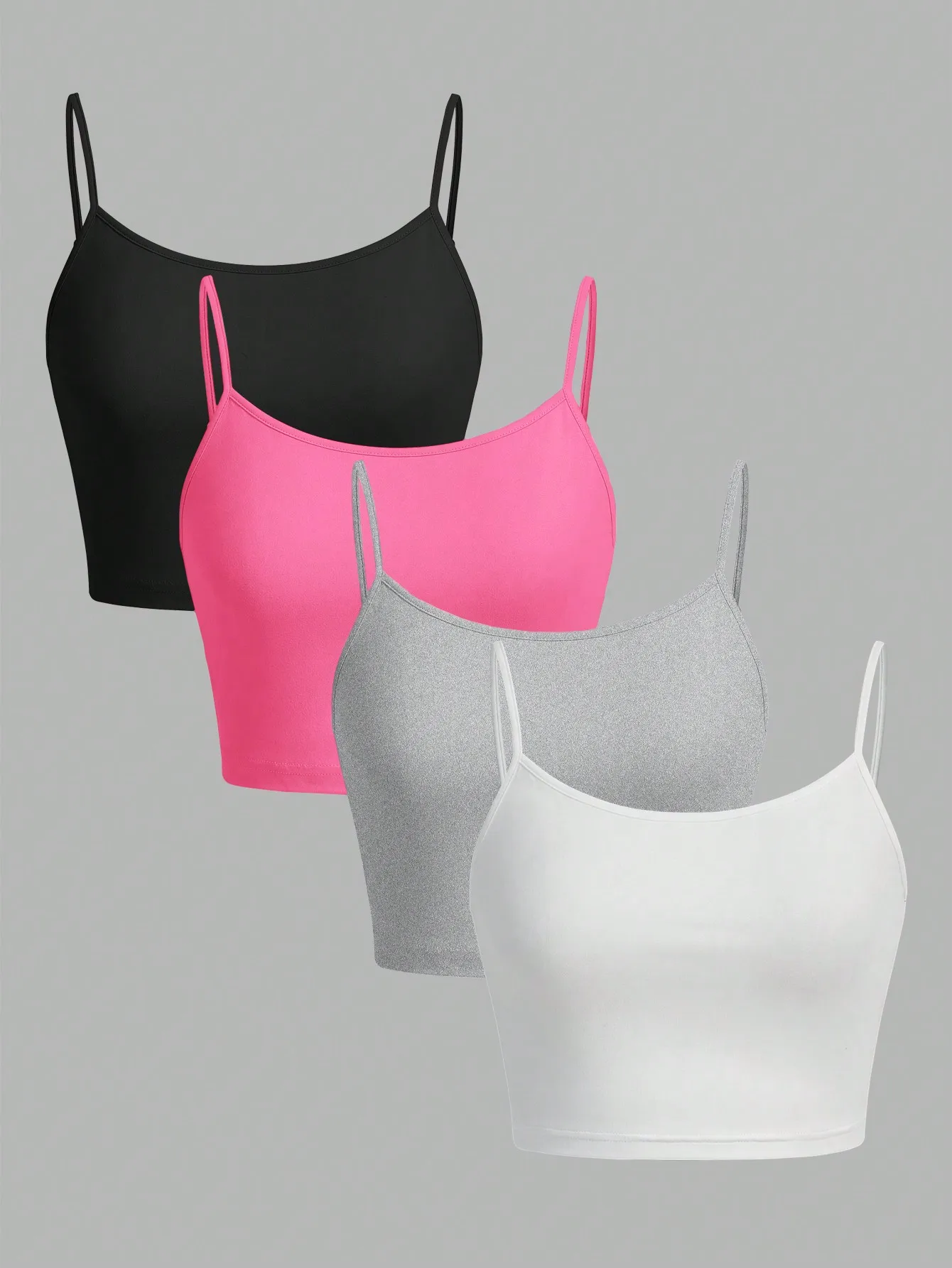 Damskie topy na ramiączkach zestaw 4 sztuki 4 pieces