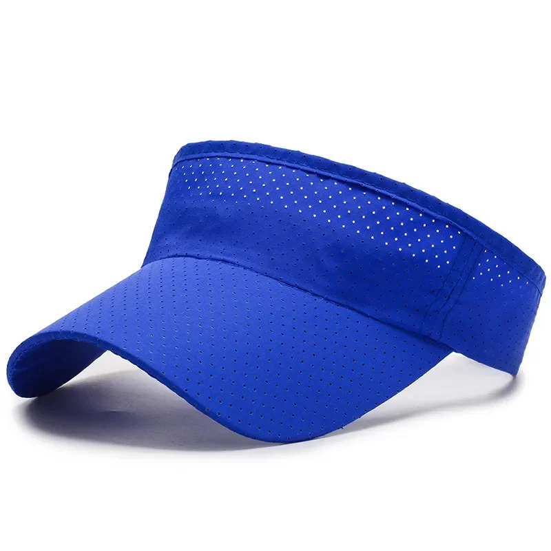 Daszek przeciwsłoneczny sportowy z regulacją na rzep - unisex Niebieski