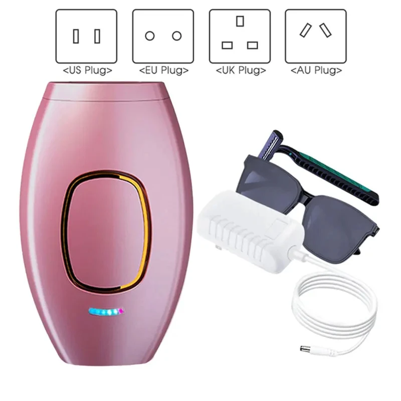 Depilator laserowy IPL do użytku domowego 500 000 impulsów Różowy