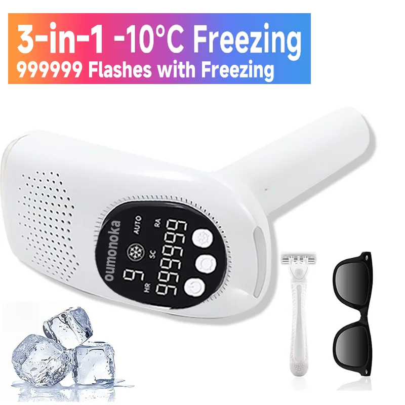 Depilator laserowy IPL do twarzy i ciała In 1 freezing
