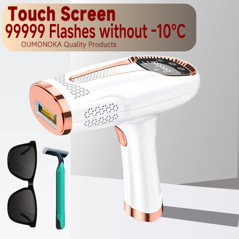 Depilator laserowy IPL do twarzy i ciała z chłodzeniem Touch screen