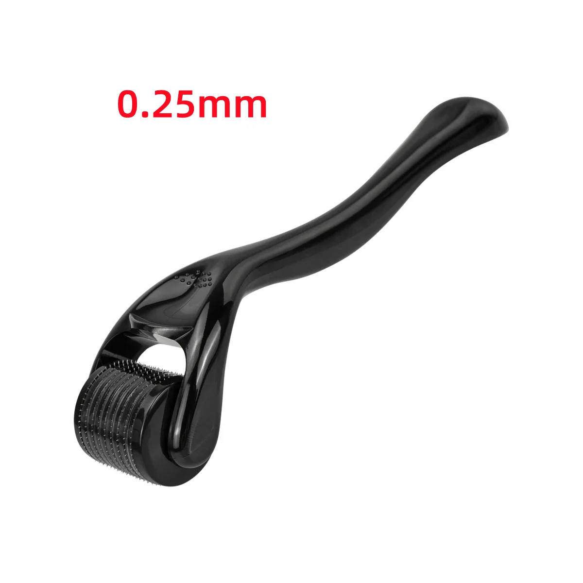 Roller do twarzy z 540 igłami - mikroigłowy derma roller Czarny