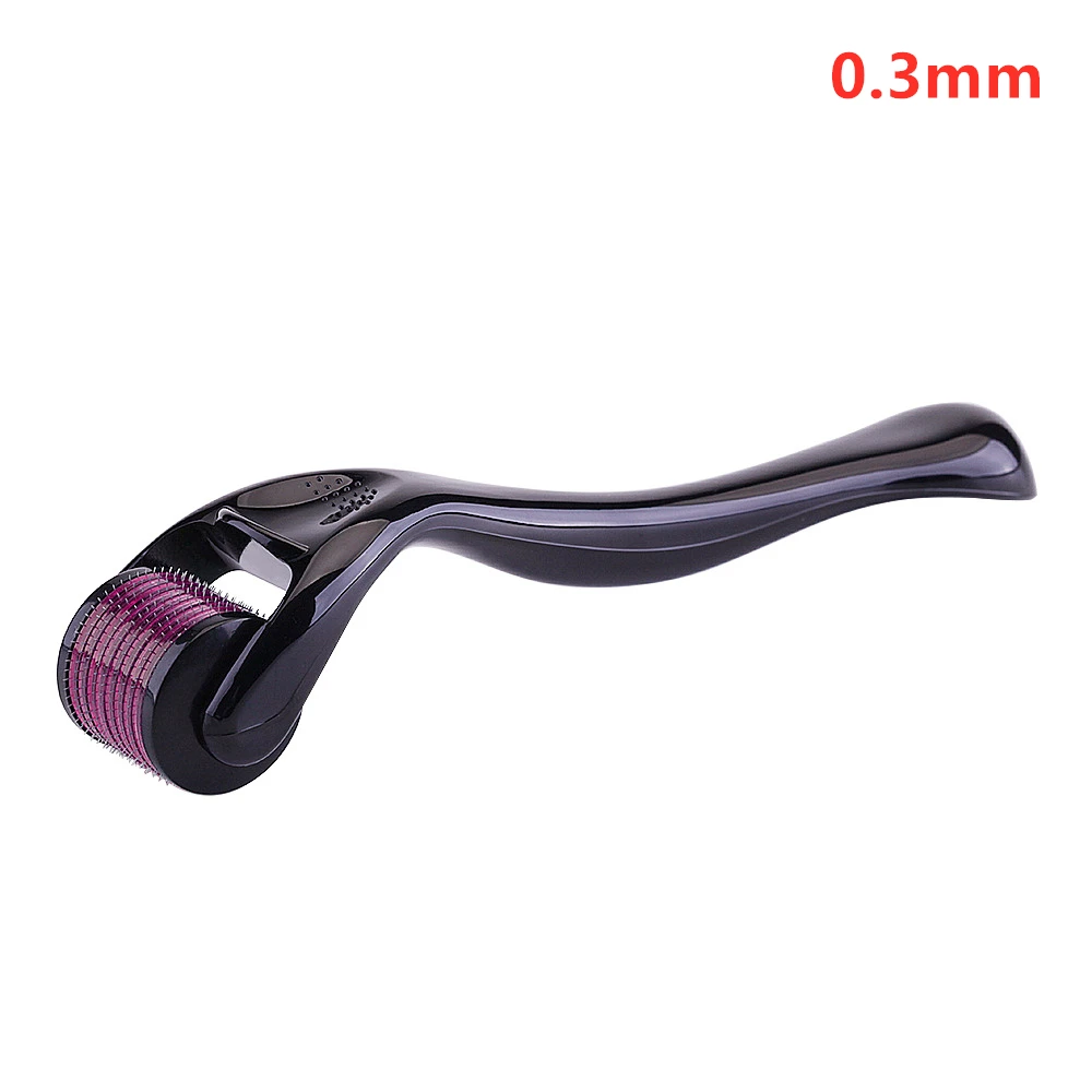 Derma roller 540 igieł do twarzy i ciała - wałek micro needle Czarny