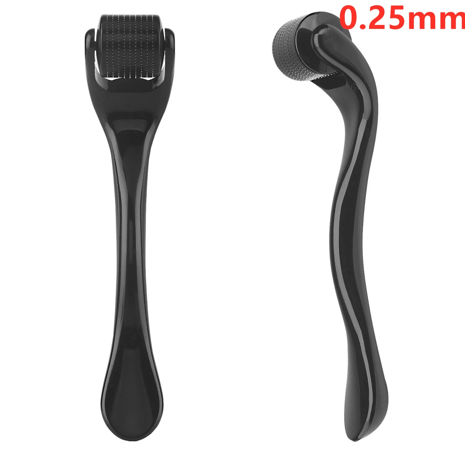 Derma roller 540 igieł do twarzy i ciała - wałek micro needle Srebrny