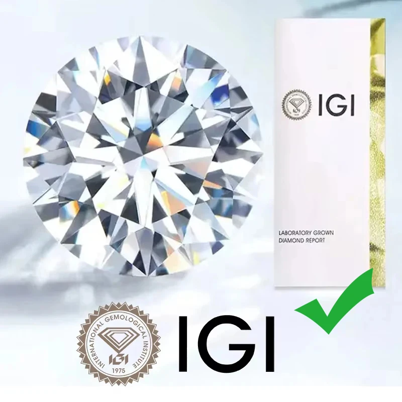 Diamenty laboratoryjne z certyfikatem IGI do biżuterii Igi