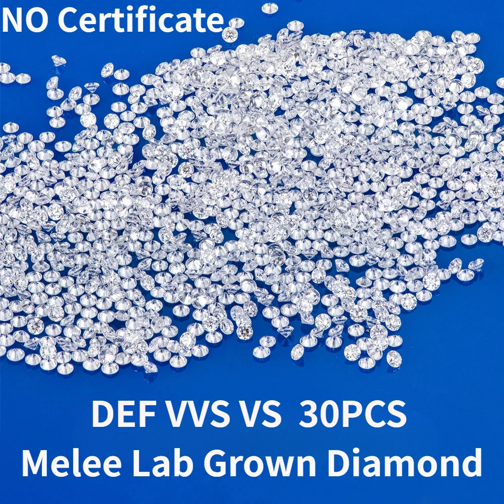 Diamenty laboratoryjne sypane DEF VVS okrągłe melee Def vvs vs