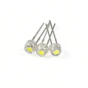Diody LED 5 mm F5 do projektów elektronicznych DIY, 100 szt. Żółty
